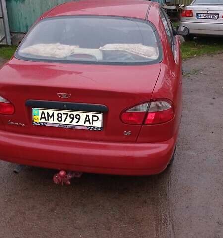 Красный ЗАЗ Ланос, объемом двигателя 1.4 л и пробегом 180 тыс. км за 2450 $, фото 2 на Automoto.ua