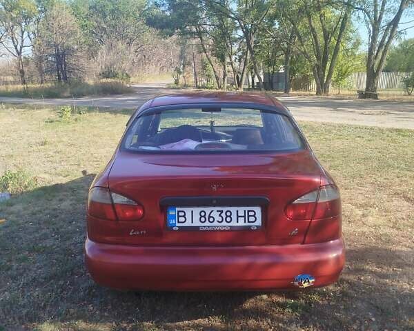 Червоний ЗАЗ Ланос, об'ємом двигуна 1.39 л та пробігом 227 тис. км за 1500 $, фото 4 на Automoto.ua