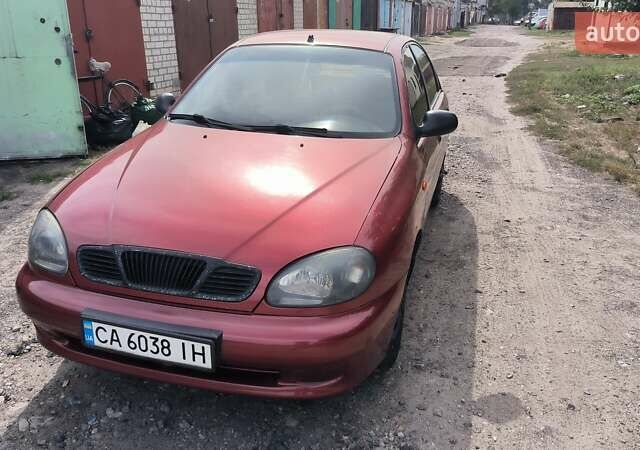 Червоний ЗАЗ Ланос, об'ємом двигуна 1.4 л та пробігом 212 тис. км за 2300 $, фото 1 на Automoto.ua