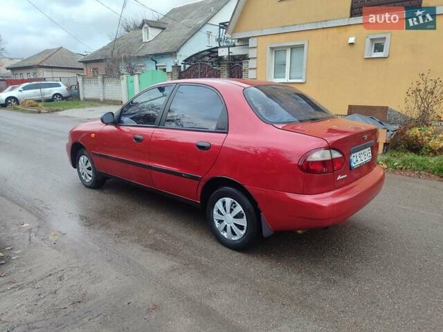Красный ЗАЗ Ланос, объемом двигателя 1.39 л и пробегом 254 тыс. км за 1500 $, фото 2 на Automoto.ua