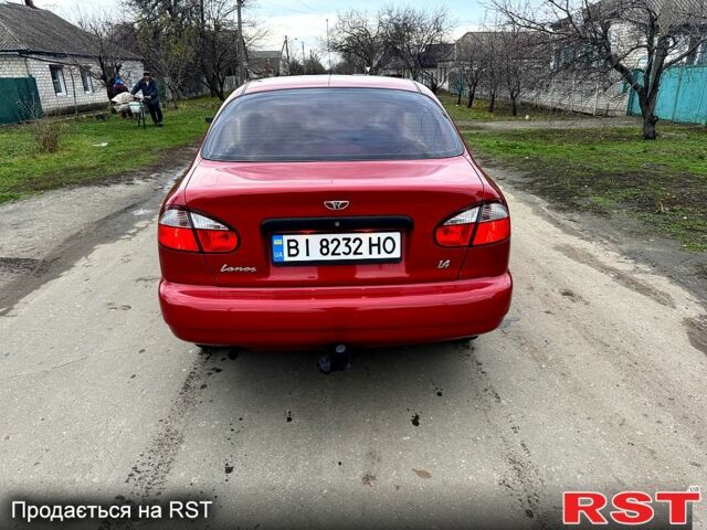 Червоний ЗАЗ Ланос, об'ємом двигуна 1.4 л та пробігом 44 тис. км за 3700 $, фото 4 на Automoto.ua