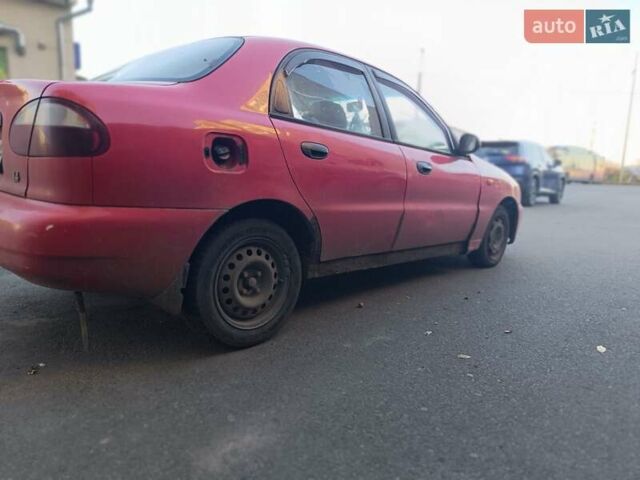 Червоний ЗАЗ Ланос, об'ємом двигуна 1.39 л та пробігом 250 тис. км за 850 $, фото 7 на Automoto.ua