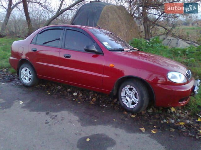 Красный ЗАЗ Ланос, объемом двигателя 1.39 л и пробегом 89 тыс. км за 3500 $, фото 2 на Automoto.ua