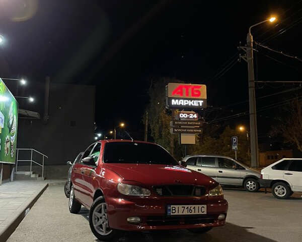 Червоний ЗАЗ Ланос, об'ємом двигуна 1.39 л та пробігом 190 тис. км за 2500 $, фото 1 на Automoto.ua