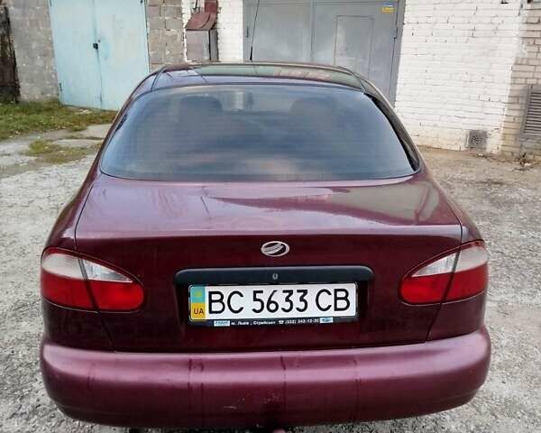 Красный ЗАЗ Ланос, объемом двигателя 1.6 л и пробегом 147 тыс. км за 2500 $, фото 1 на Automoto.ua