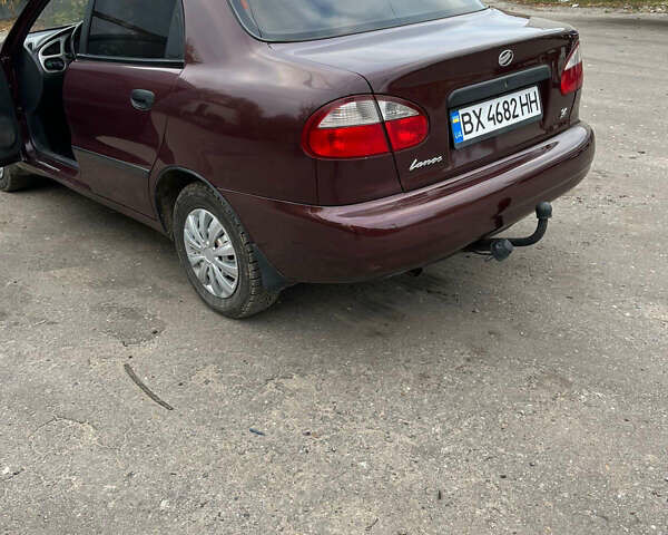 Красный ЗАЗ Ланос, объемом двигателя 1.39 л и пробегом 123 тыс. км за 3000 $, фото 7 на Automoto.ua