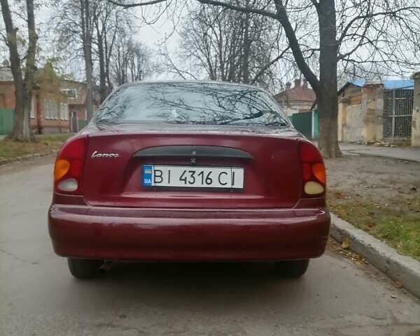 Червоний ЗАЗ Ланос, об'ємом двигуна 1.5 л та пробігом 164 тис. км за 2500 $, фото 1 на Automoto.ua