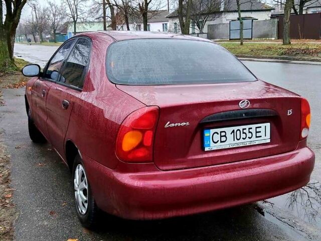 Красный ЗАЗ Ланос, объемом двигателя 1.5 л и пробегом 200 тыс. км за 2400 $, фото 5 на Automoto.ua