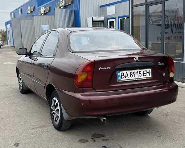 Красный ЗАЗ Ланос, объемом двигателя 1.5 л и пробегом 208 тыс. км за 3450 $, фото 6 на Automoto.ua