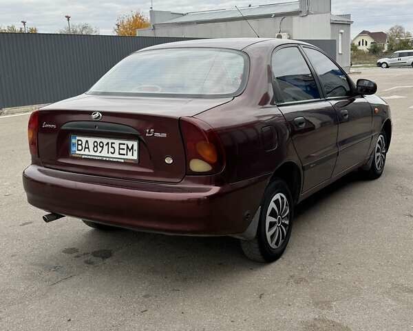 Красный ЗАЗ Ланос, объемом двигателя 1.5 л и пробегом 208 тыс. км за 3450 $, фото 4 на Automoto.ua