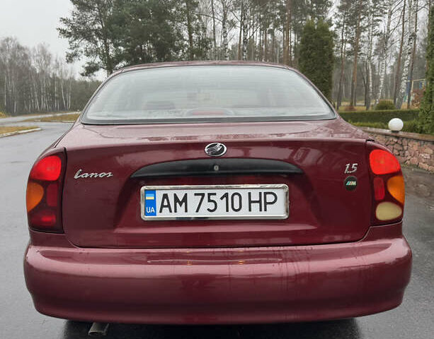 Красный ЗАЗ Ланос, объемом двигателя 1.5 л и пробегом 98 тыс. км за 3300 $, фото 7 на Automoto.ua