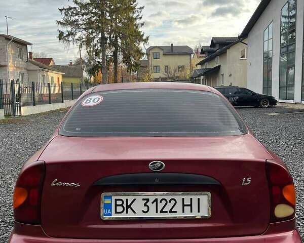 Красный ЗАЗ Ланос, объемом двигателя 1.5 л и пробегом 99 тыс. км за 2450 $, фото 6 на Automoto.ua