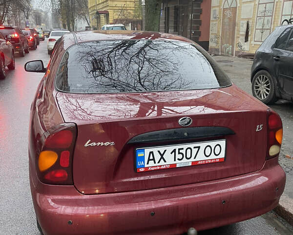 Красный ЗАЗ Ланос, объемом двигателя 1.5 л и пробегом 64 тыс. км за 3700 $, фото 7 на Automoto.ua