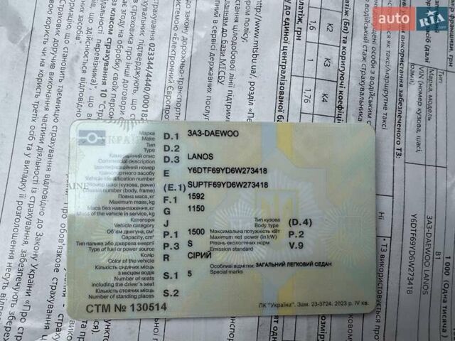 Серый ЗАЗ Ланос, объемом двигателя 1.5 л и пробегом 172 тыс. км за 2100 $, фото 13 на Automoto.ua