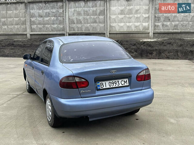 Синий ЗАЗ Ланос, объемом двигателя 1.39 л и пробегом 200 тыс. км за 1250 $, фото 3 на Automoto.ua