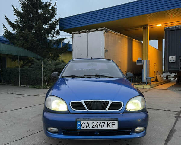 Синий ЗАЗ Ланос, объемом двигателя 1.5 л и пробегом 100 тыс. км за 1450 $, фото 1 на Automoto.ua