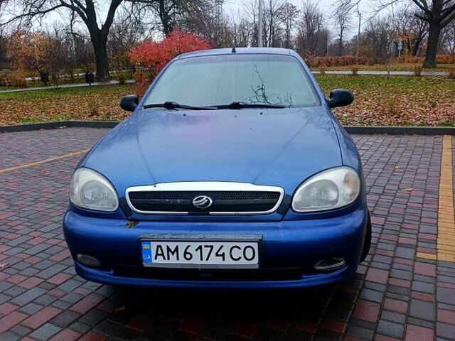 Синій ЗАЗ Ланос, об'ємом двигуна 1.6 л та пробігом 200 тис. км за 1750 $, фото 7 на Automoto.ua