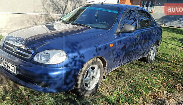 ЗАЗ Ланос 2009 в Ивано-Франковске на Automoto.ua Синий ЗАЗ Ланос, объемом двигателя 1.5 л и пробегом 185 тыс. км за 2500 $, фото 1 на Automoto.ua