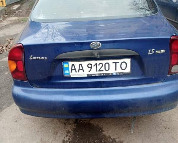 Синий ЗАЗ Ланос, объемом двигателя 1.5 л и пробегом 200 тыс. км за 1300 $, фото 2 на Automoto.ua
