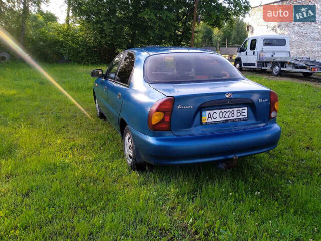 Синий ЗАЗ Ланос, объемом двигателя 1.6 л и пробегом 160 тыс. км за 2500 $, фото 4 на Automoto.ua