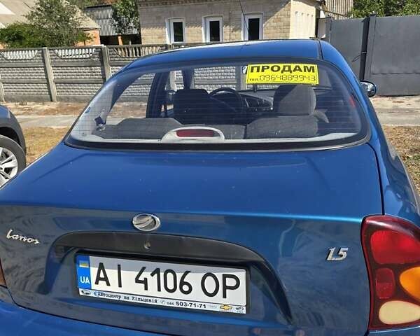 Синий ЗАЗ Ланос, объемом двигателя 1.5 л и пробегом 160 тыс. км за 3000 $, фото 6 на Automoto.ua