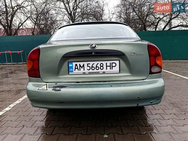 Зеленый ЗАЗ Ланос, объемом двигателя 1.5 л и пробегом 235 тыс. км за 2300 $, фото 5 на Automoto.ua