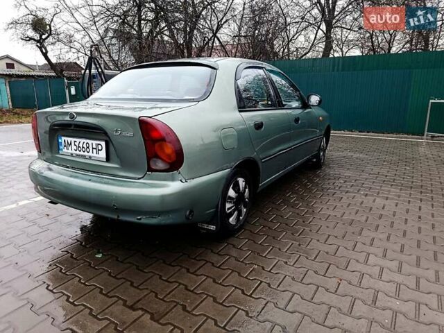 Зеленый ЗАЗ Ланос, объемом двигателя 1.5 л и пробегом 235 тыс. км за 2300 $, фото 4 на Automoto.ua