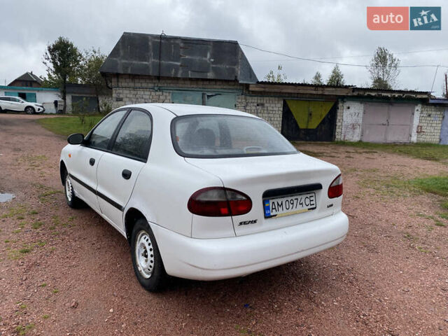 ЗАЗ Сенс 2007 в Овруче на Automoto.ua Белый ЗАЗ Сенс, объемом двигателя 1.3 л и пробегом 204 тыс. км за 1100 $, фото 3 на Automoto.ua