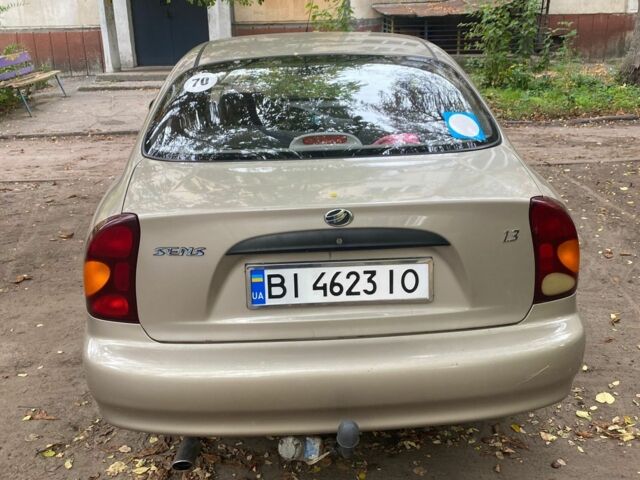 Бежевий ЗАЗ Sens, об'ємом двигуна 1.3 л та пробігом 88 тис. км за 3508 $, фото 4 на Automoto.ua
