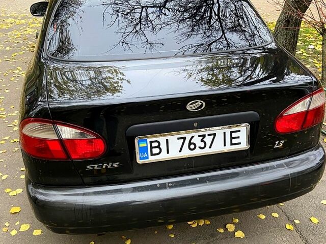 Черный ЗАЗ Сенс, объемом двигателя 1.3 л и пробегом 76 тыс. км за 2700 $, фото 1 на Automoto.ua