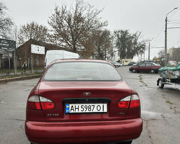 Красный ЗАЗ Сенс, объемом двигателя 1.3 л и пробегом 88 тыс. км за 1650 $, фото 5 на Automoto.ua