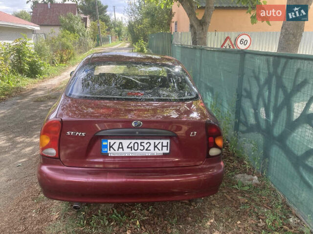 Красный ЗАЗ Сенс, объемом двигателя 1.3 л и пробегом 14 тыс. км за 3500 $, фото 1 на Automoto.ua