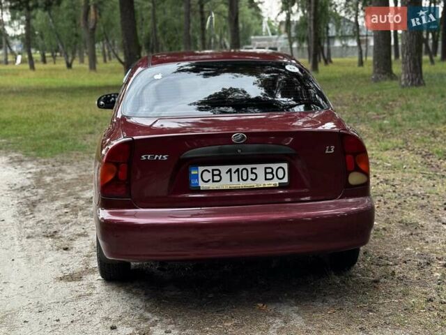 Червоний ЗАЗ Sens, об'ємом двигуна 1.3 л та пробігом 85 тис. км за 3950 $, фото 3 на Automoto.ua