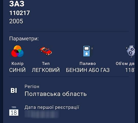 Синий ЗАЗ Таврия, объемом двигателя 1.2 л и пробегом 0 тыс. км за 1999 $, фото 6 на Automoto.ua