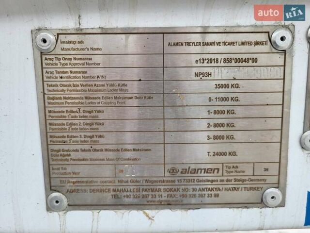 Белый Alamen 3 AXLE, объемом двигателя 0 л и пробегом 3 тыс. км за 40000 $, фото 1 на Automoto.ua