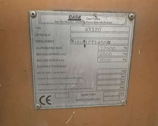 Case Construction WX 165, объемом двигателя 4 л и пробегом 18 тыс. км за 23750 $, фото 6 на Automoto.ua