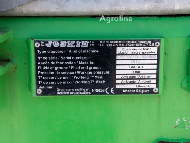 Joskin Другая, объемом двигателя 0 л и пробегом 0 тыс. км за 56976 $, фото 21 на Automoto.ua