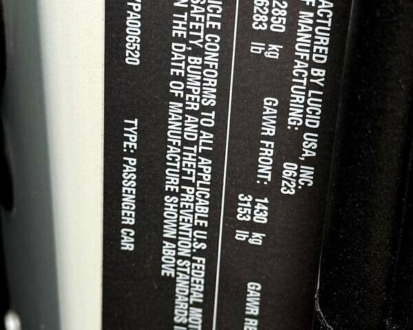 Белый Lucid Air, объемом двигателя 0 л и пробегом 5 тыс. км за 49999 $, фото 57 на Automoto.ua