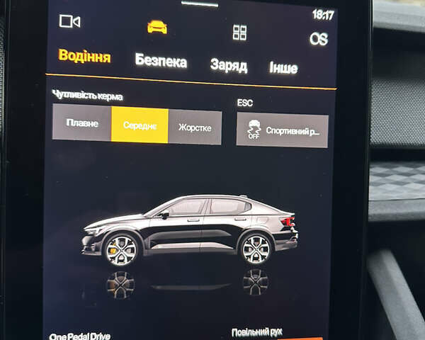 Чорний Polestar 2, об'ємом двигуна 0 л та пробігом 75 тис. км за 22300 $, фото 45 на Automoto.ua