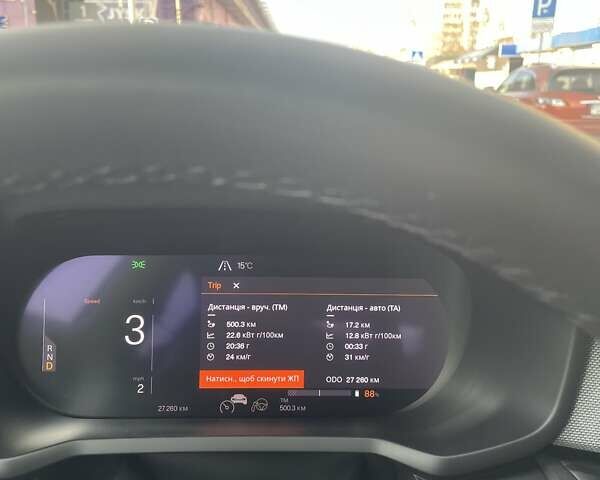 Синій Polestar 2, об'ємом двигуна 0 л та пробігом 28 тис. км за 25100 $, фото 8 на Automoto.ua