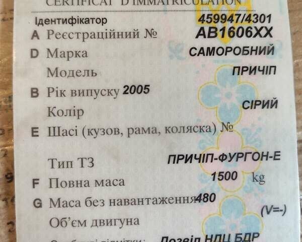 Сірий прицеп Автоприцеп, об'ємом двигуна 0 л та пробігом 20 тис. км за 2800 $, фото 4 на Automoto.ua