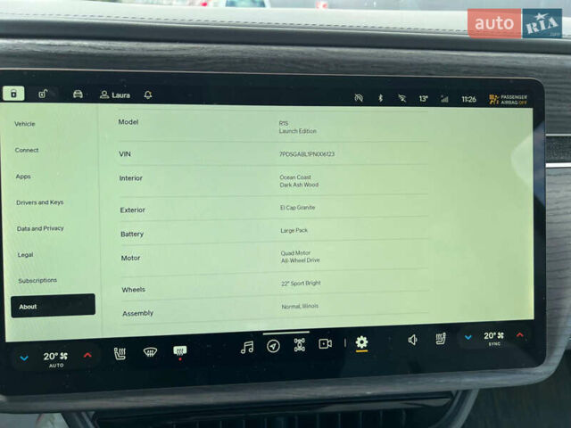 Серый Rivian R1S, объемом двигателя 0 л и пробегом 39 тыс. км за 56000 $, фото 14 на Automoto.ua