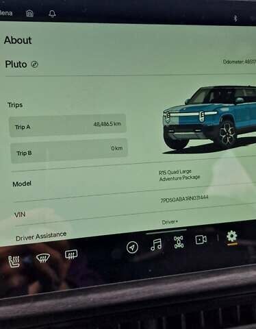 Синий Rivian R1S, объемом двигателя 0 л и пробегом 47 тыс. км за 55300 $, фото 13 на Automoto.ua