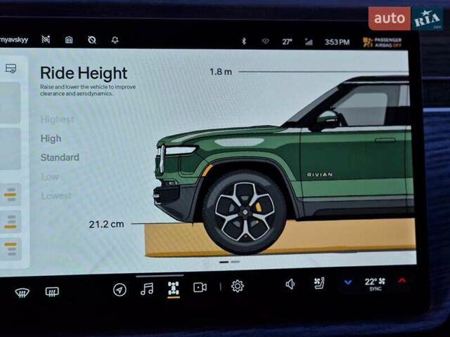 Зеленый Rivian R1S, объемом двигателя 0 л и пробегом 34 тыс. км за 79990 $, фото 85 на Automoto.ua