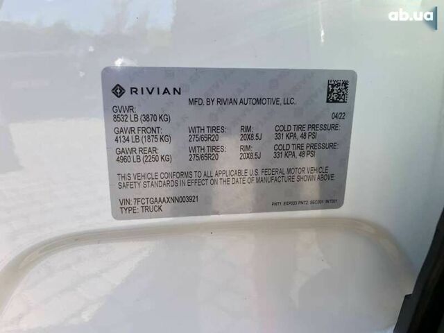 Rivian R1T, объемом двигателя 0 л и пробегом 40 тыс. км за 43900 $, фото 27 на Automoto.ua