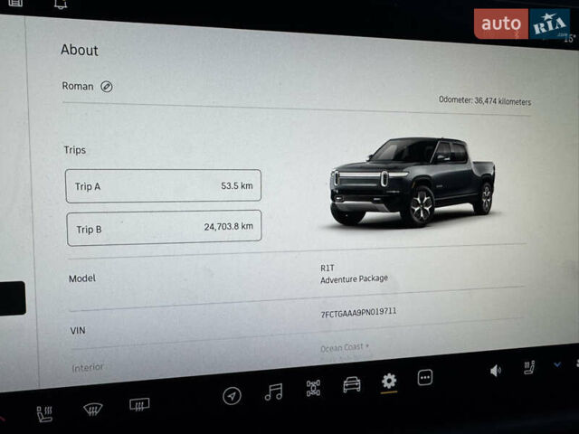 Rivian R1T 2023 у Ужгороді на Automoto.ua Сірий Rivian R1T, об'ємом двигуна 0 л та пробігом 34 тис. км за 46900 $, фото 40 на Automoto.ua