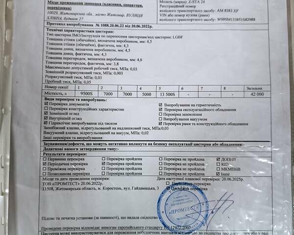 Белый Schrader Z-STA 24, объемом двигателя 0 л и пробегом 121 тыс. км за 26000 $, фото 6 на Automoto.ua