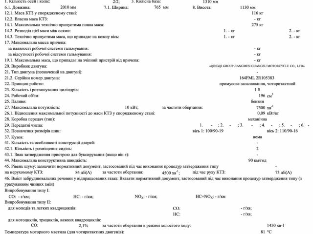 Sparta Другая, объемом двигателя 0.2 л и пробегом 0 тыс. км за 1200 $, фото 9 на Automoto.ua