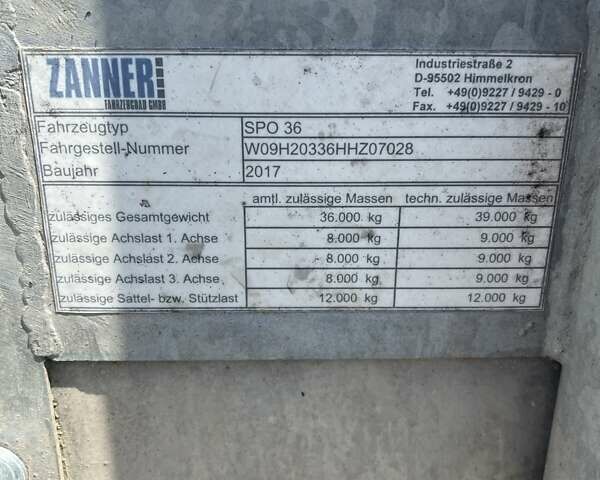 Серый Zanner TPA-18, объемом двигателя 0 л и пробегом 500 тыс. км за 13133 $, фото 18 на Automoto.ua