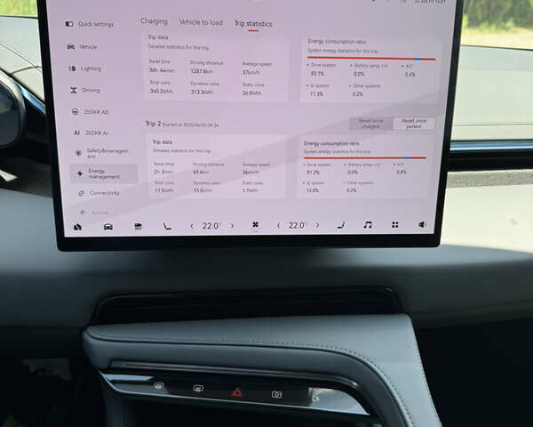 Серый Zeekr 001, объемом двигателя 0 л и пробегом 16 тыс. км за 44700 $, фото 11 на Automoto.ua